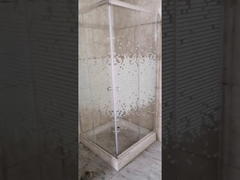 5mm tempered glass square shower enclosure