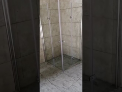 6mm clear glass pivot shower enclosure with hinged door