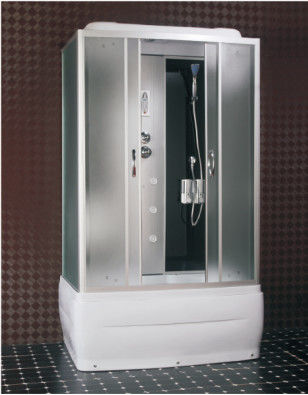 کابین دوش بخار شیشه ای اسید رنگی 1Person با درب کشویی شیشه ای